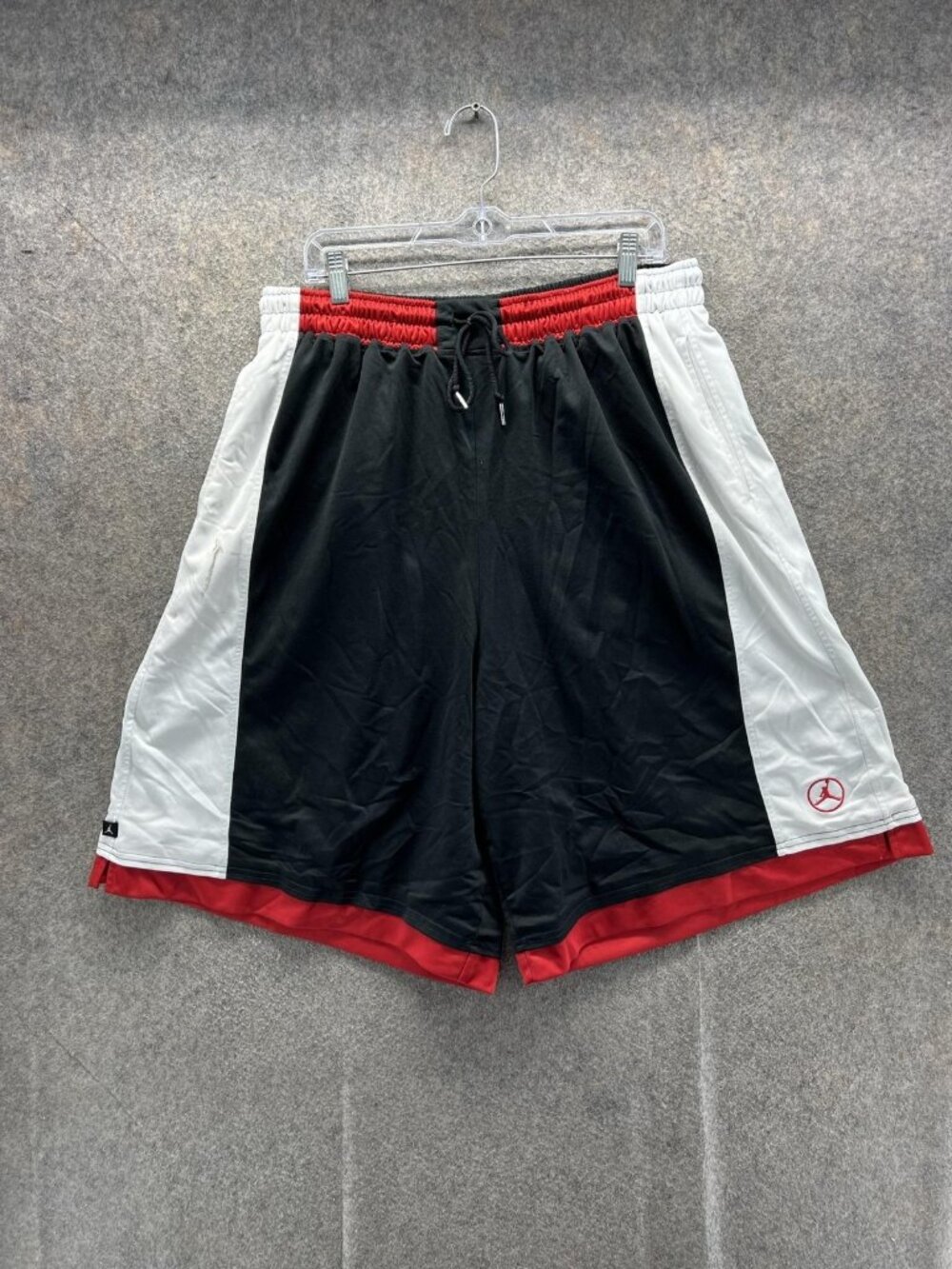 Vintage Jordan Shorts Mens 3XL Black Red Basketball Colorblock Jumpman Dazzel